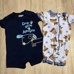 Circo Kids Bodysuit Set - Navy and Light Blue